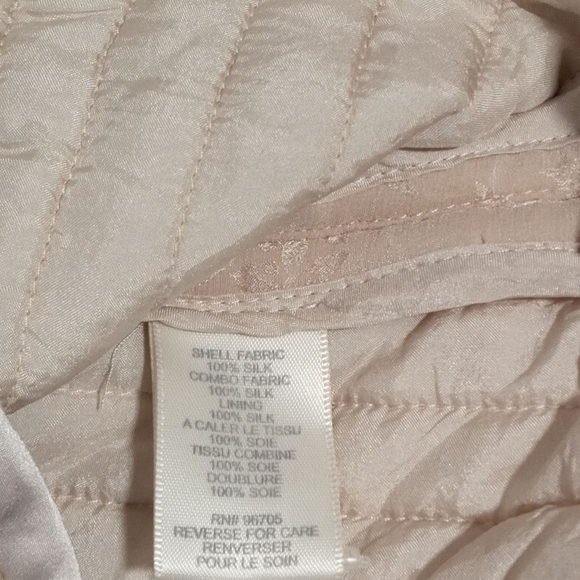 Rebecca Taylor Silk Peplum Jacket Blush Nude Feminine Bomber  Utility Size 4 - Picture 7 of 9